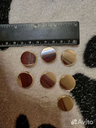 Пуговицы серебряные