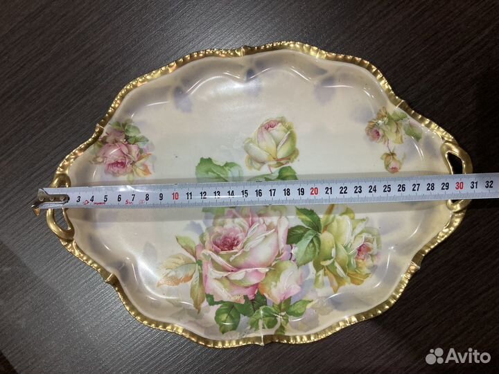 Антикварный поднос -визитница