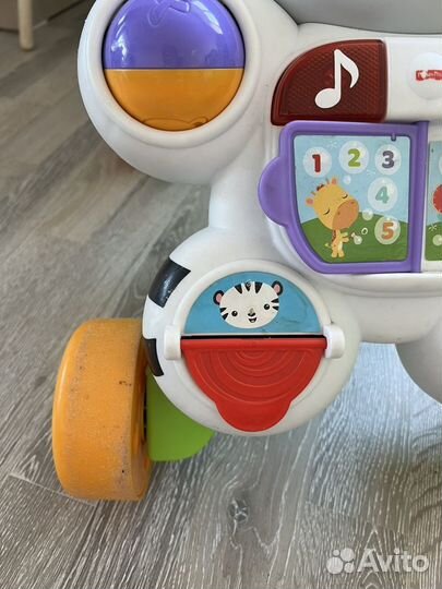 Ходунки каталка Fisher Price зебра