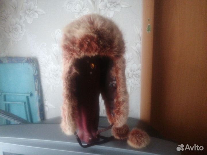 Шапка зимняя меховая женская ушанка