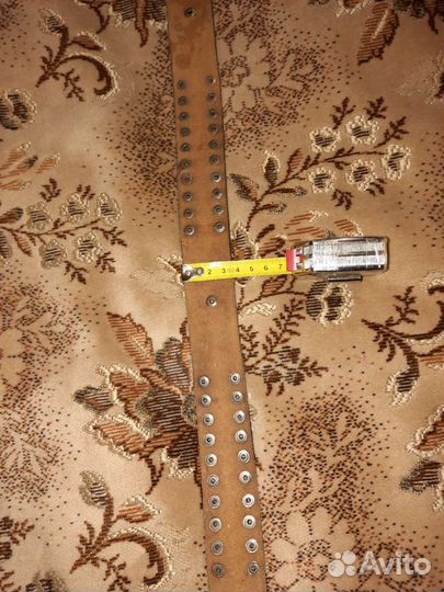 Мужской кожаный ремень рокера