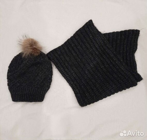 Комплект шапка и снуд