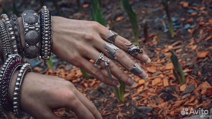 Кольцо серебряное саламандра пирамида браслет цепь