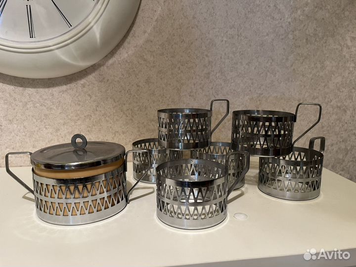 Набор подстаканников металл