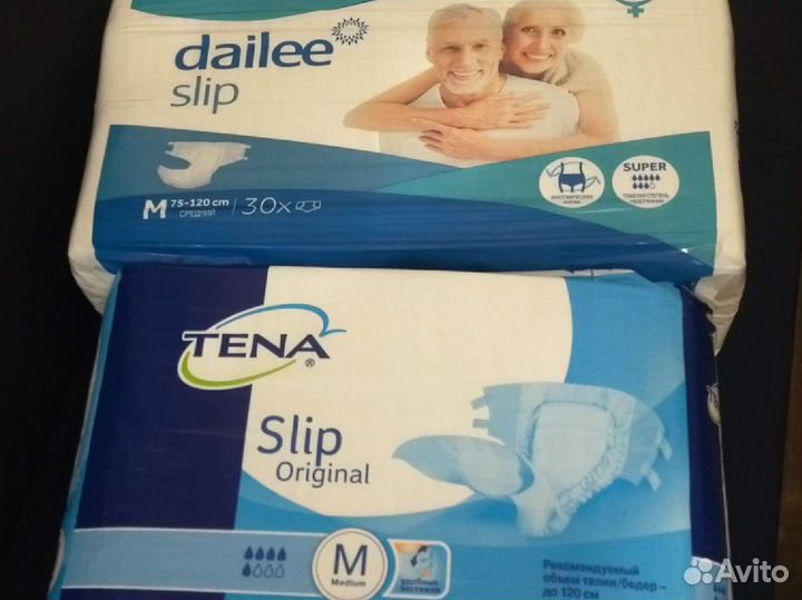 Памперсы для взрослых размер М по 30 штук