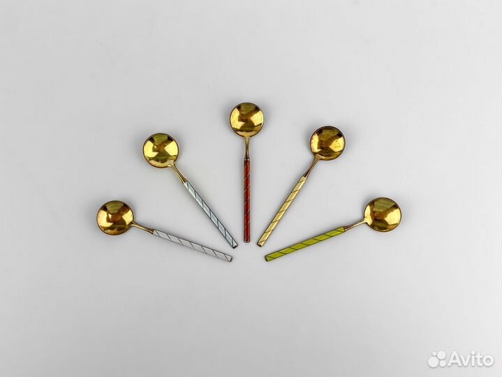 Антикварные Ложки, Норвегия, серебро, эмаль, 1940г