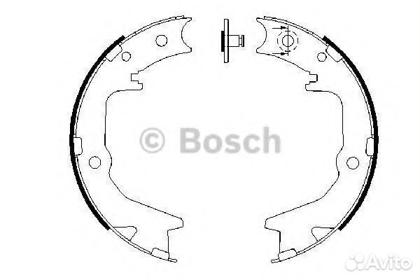 Комплект тормозных колодок 0986487683 bosch