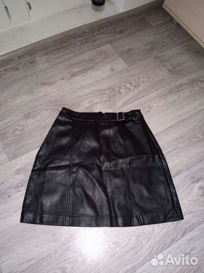 Кожаная юбка