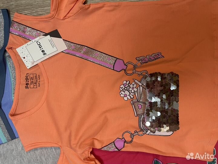 Набор новых вещей для девочки 122-128