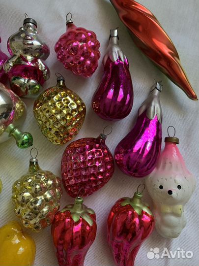Елочные игрушки СССР лот
