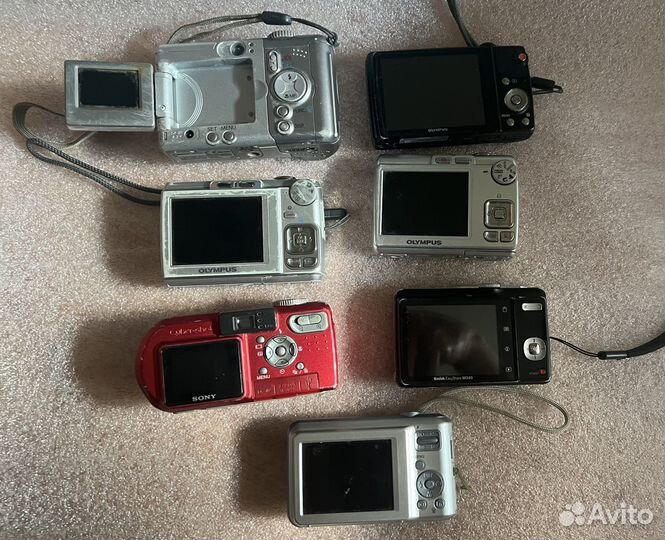 Фотоаппараты на запчасти Canon Olympus Sony Kodak