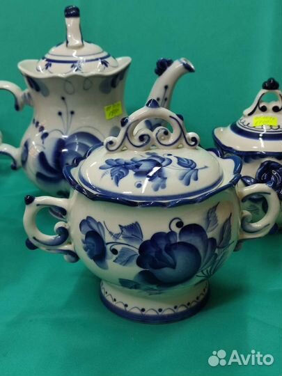 Фарфоровая Солонка Клеймо Гжель СССР