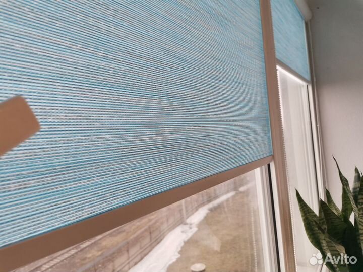 Рулонная штора - Ямайка голубой Уни20