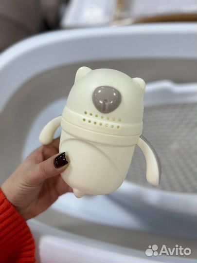 Складная ванночка с термометром и шезлонгом