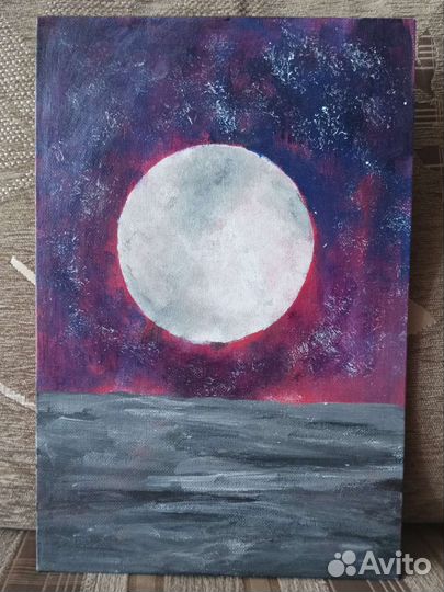 Картина акрилом на холсте 