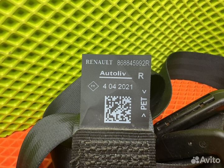 Ремень безопасности передний правый Renault duster