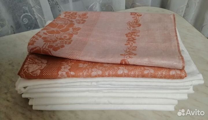 Скатерть лен СССР новая