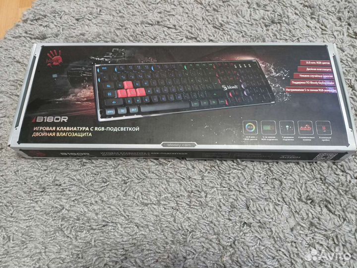 Игровая клавиатура с подсветкой Bloody B180R