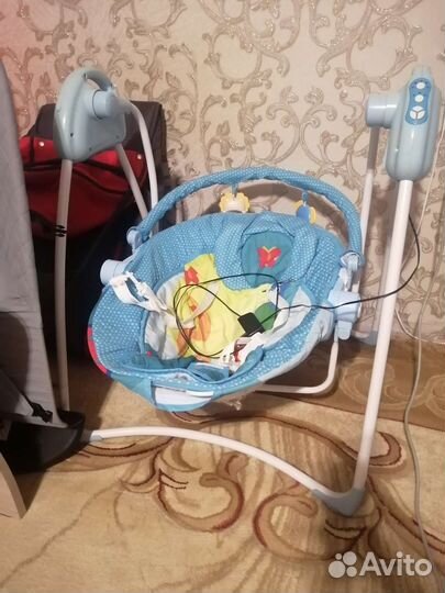 Детские электронные качели для новорожденных