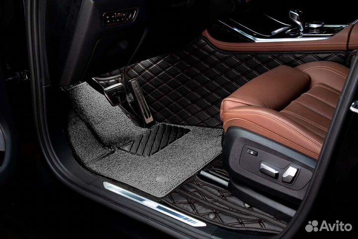 3D Коврики BMW 7 5 6 4 3 Серии из Экокожи