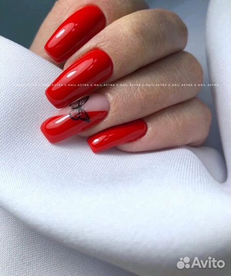 Маникюр гель лак, укреп, гелем, наращивание ногтей