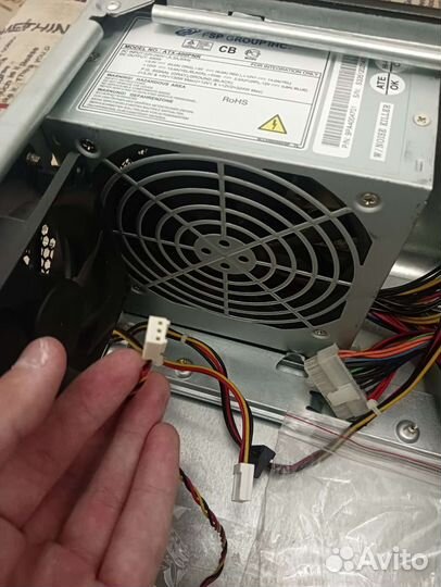Корпус+куллер+блок питания400W