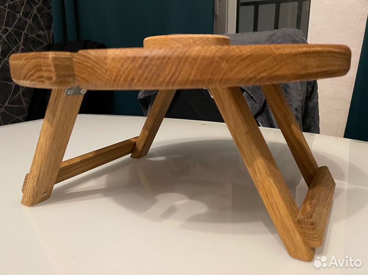 Столик поднос из дерева сырная тарелка Туки Тук