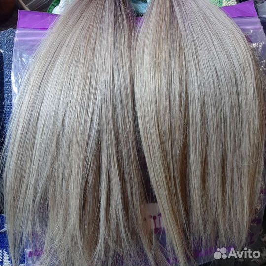 Волосы для наращивания б/у славянка 40см