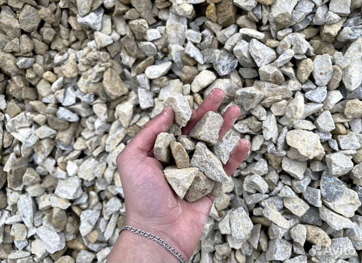 Щебень, Песок