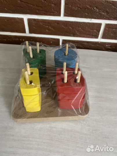 Деревянный сортер, геометрические фигуры