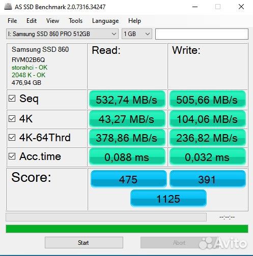 SSD Samsung 860 Pro 512