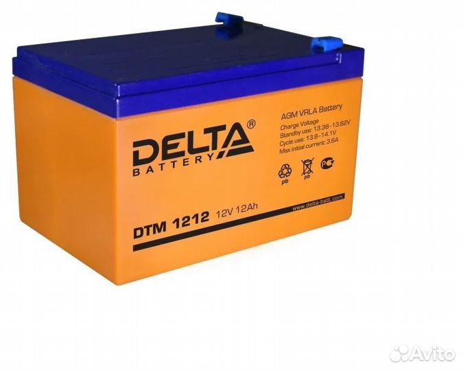 Аккумулятор Delta DTM 1212
