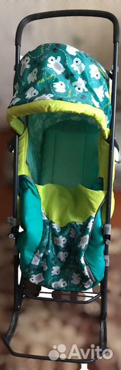 Детские санки на колесиках