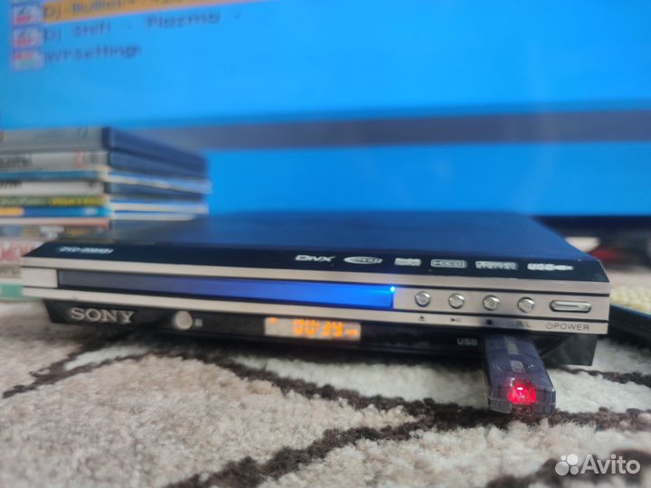 DVD плеер sony c USB + 10 дисков