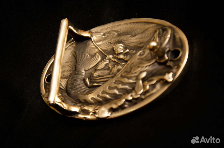 Пряжка рыбалка бляха для ремня