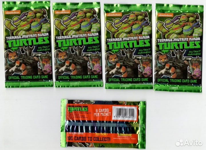 Карточки бустеры Черепашки ниндзя