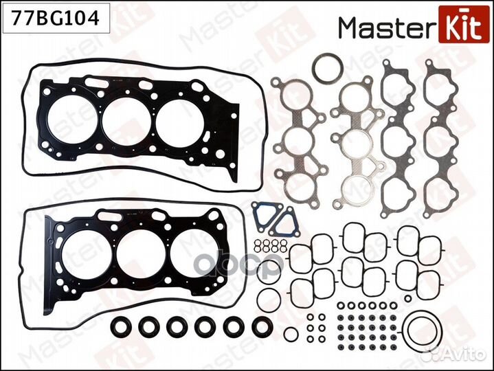 Комплект прокладок двигателя 77BG104 MasterKit