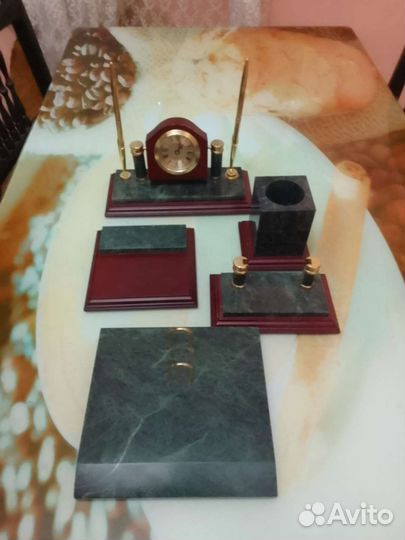 Настольный прибор мраморный