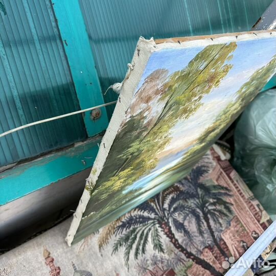 Картина маслом на холсте А Спиридонов 1999 (сзр)