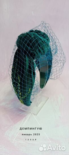 Ободок из бархата