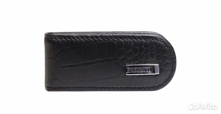 Зажим для купюр Prensiti 97349A кожа чёрный