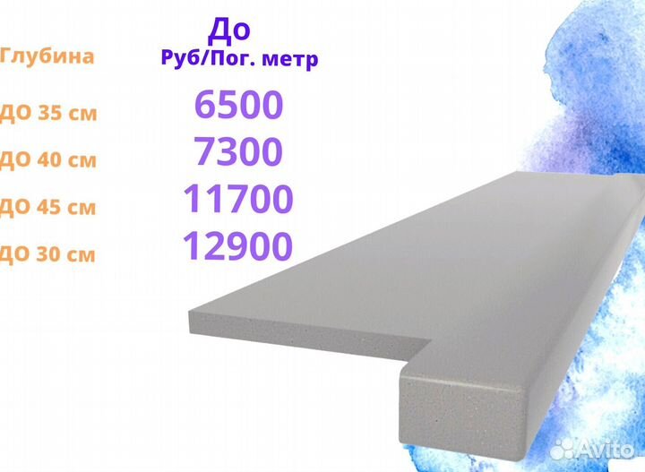 Подоконник акриловый камень