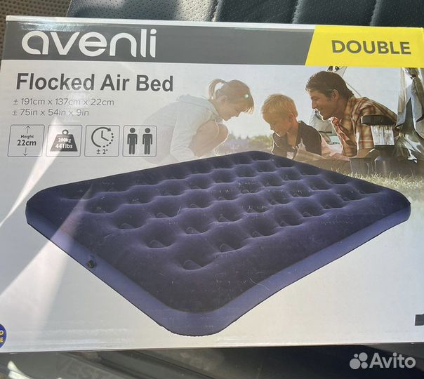 Новый Матрас надувной двуспальный 191*137