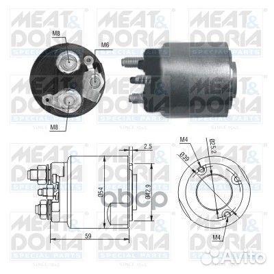 Втягивающее реле стартера Meat & Doria 46203 46203