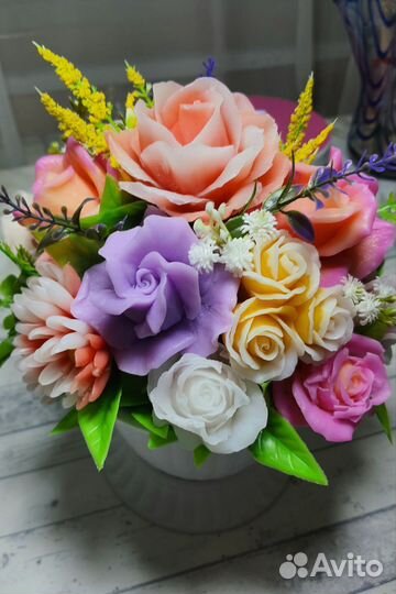 Букет цветов из мыла