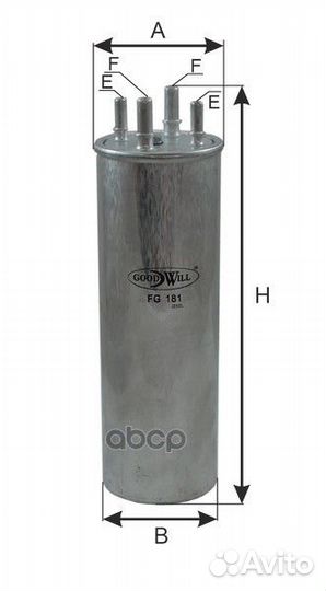 Фильтр топливный;VW Caravelle (T5, T6)