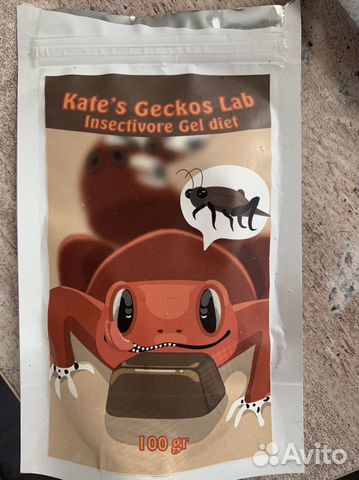 Kate’s geckos lab Insectivore gel diet