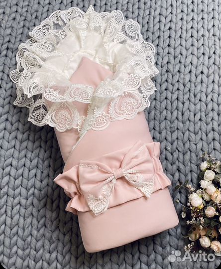 Конверт на выписку для девочки зима