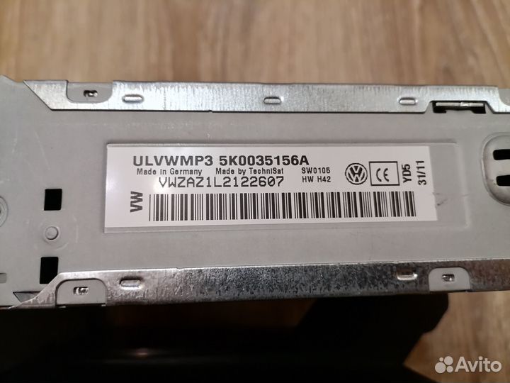 Магнитола штатная VW Jetta 2011