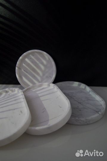 Тарелочки из мрамора